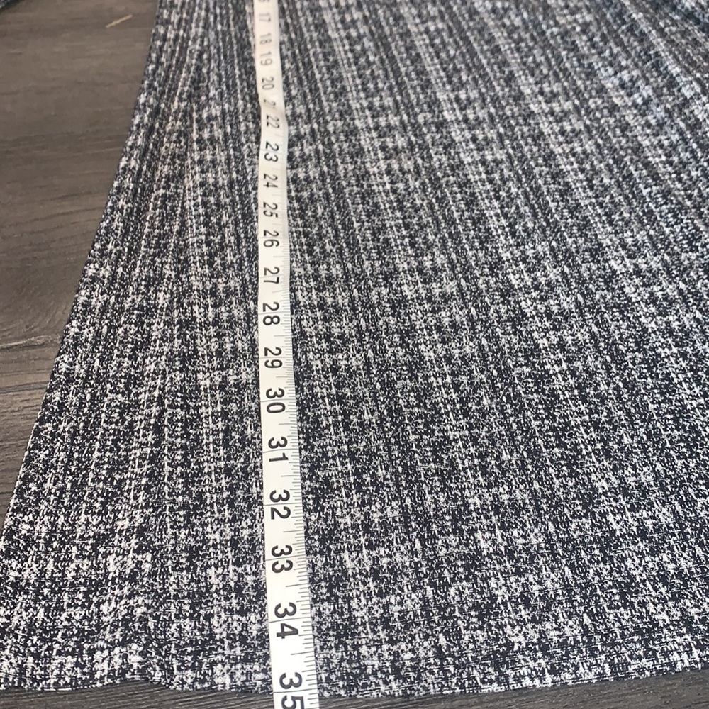 J. Jill Wherever Black/Cream Tweed Pattern Lightweight Rayon Dress Size … - Picture 7 of 11
